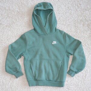 Kids Size Small Nike Sportswear Club Fleece Hoodie, Bicoastal Green